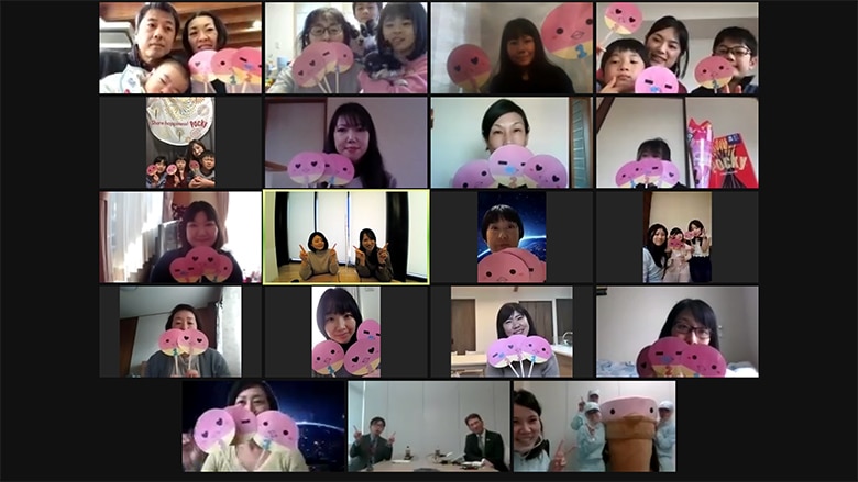 オンライン環境をいかして、全国のみなさまにGlicoのお菓子づくりを公開！