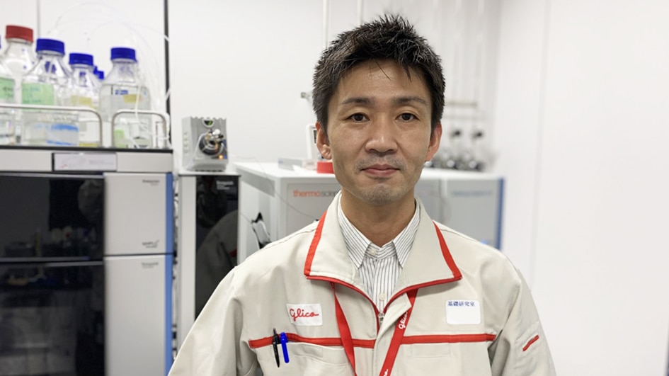 お客様に喜ばれる食品を考える・さがす・つくる　基礎研究室　ひらたさん