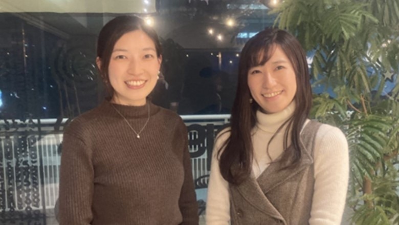 コラボ秘話　左：江崎グリコ折原さん　右：サンシャインシティ　駒村さん