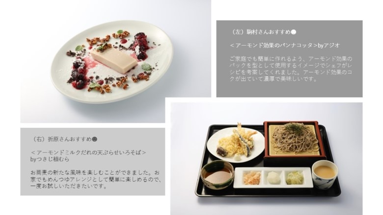 コラボメニューの一部