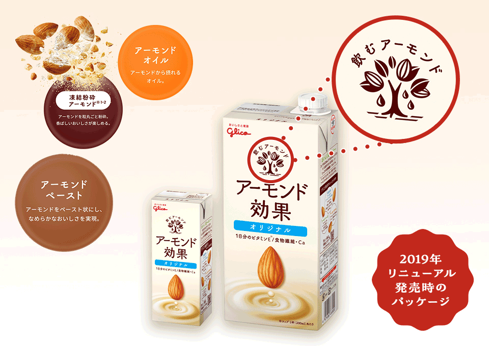 アーモンド効果 2019年リニューアル発売