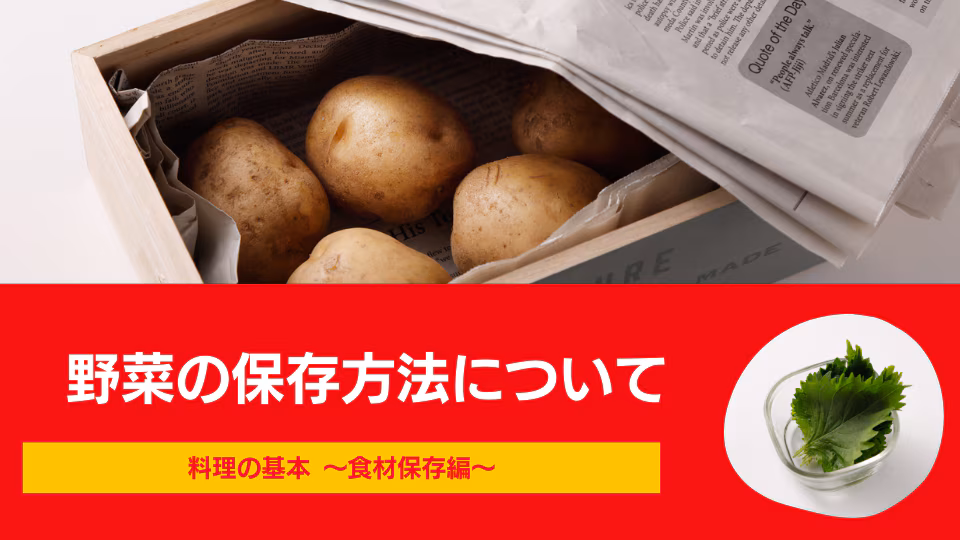 野菜の保存方法について