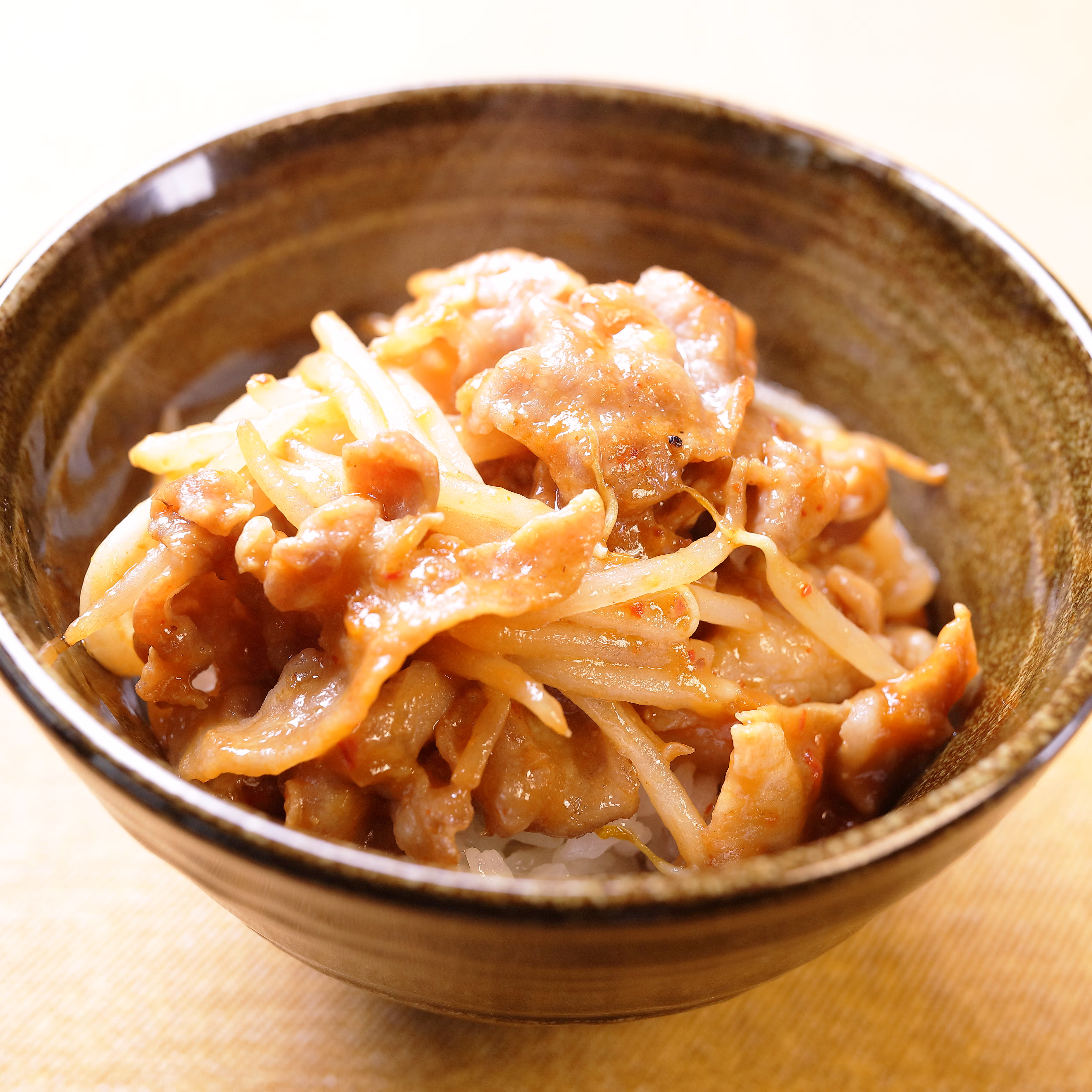 もやしのねぎ味噌丼