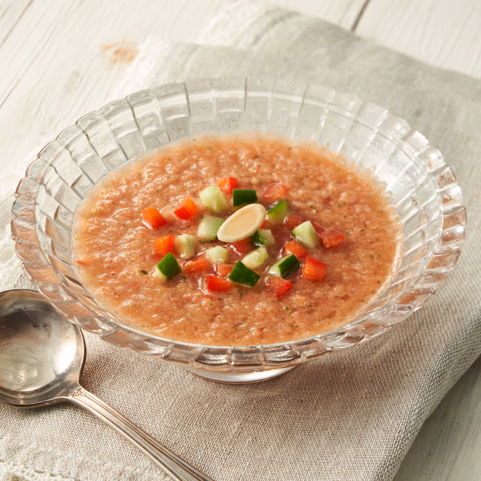 トマトとパプリカのガスパチョ