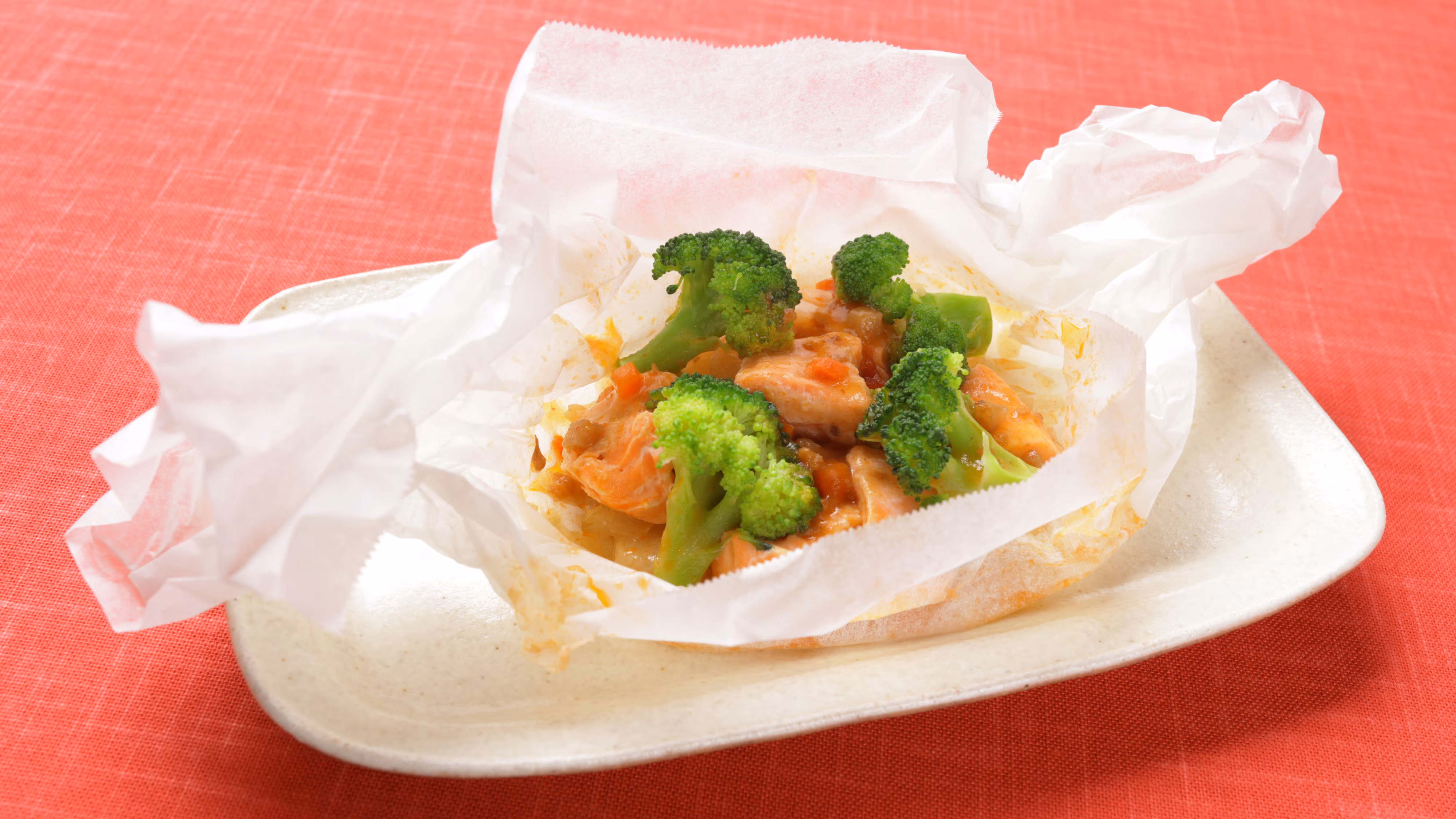 鮭のレンチン蒸し