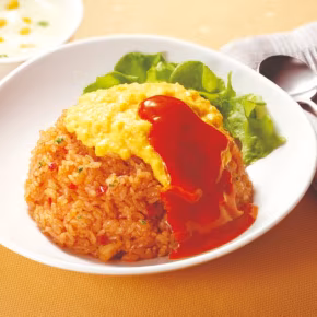 ふわふわ卵のせオムライス