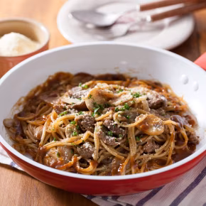 フライパンひとつで！ハッシュドスパゲティー