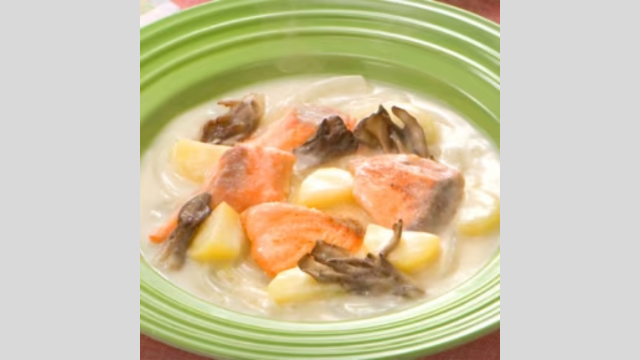 salmon-maitake-stew