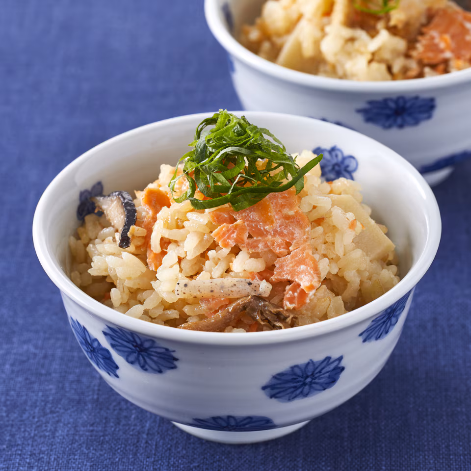 スモークサーモンごはん