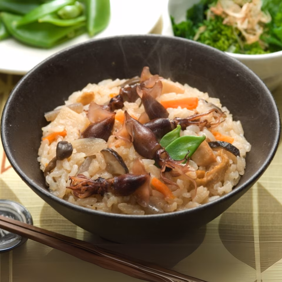 ほたるいかの炊き込みご飯